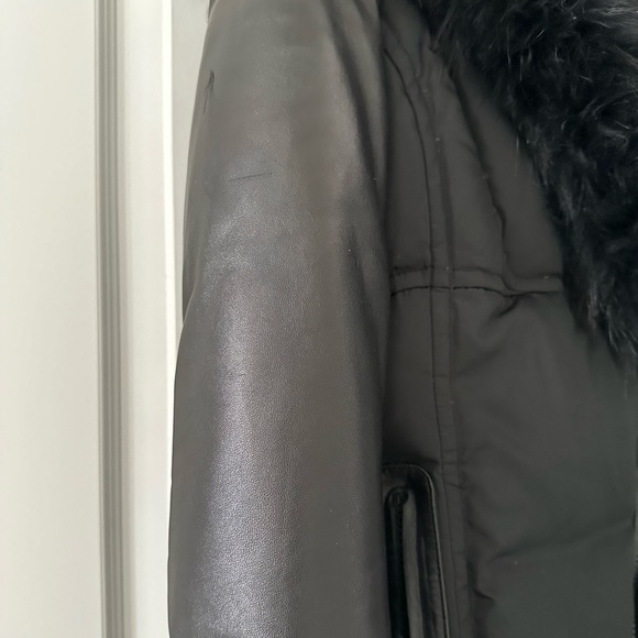Rudsak Black Fur on Black Jacket in size S - Picture 5 of 10